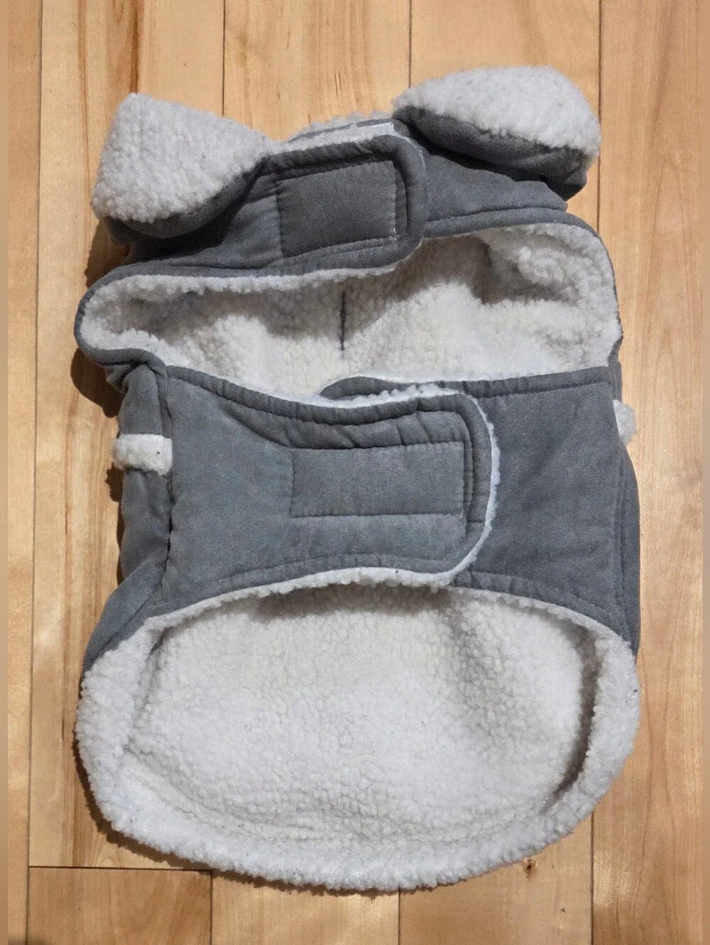 Koolaburra by UGG Gray Sherpa Lined Dog Jacket (Small)